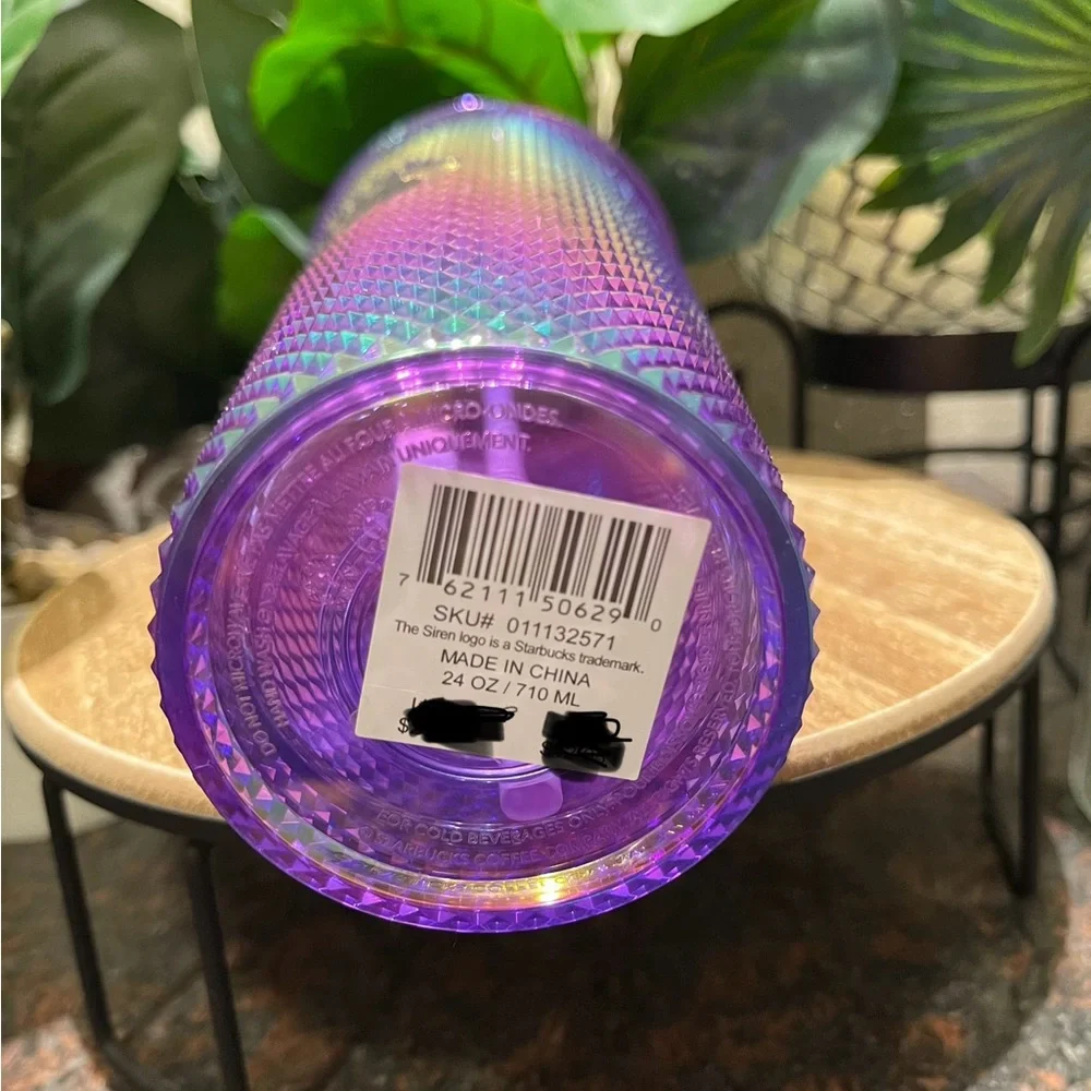 Starbucks 2022 Target Purple Rainbow Oil Slick Studded Venti Tumbler Cold Cup